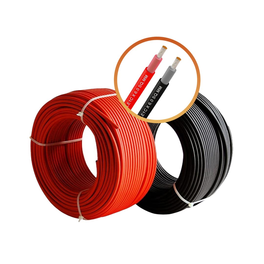 Solar Cable 6mm x1 core – 100 Meter