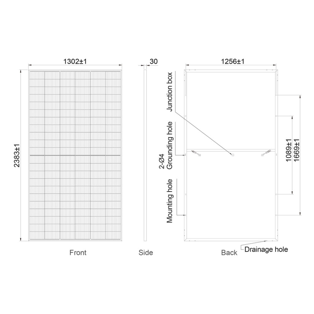 AE Solar Panel 700W Mono - Ultra High Output Solar Panel